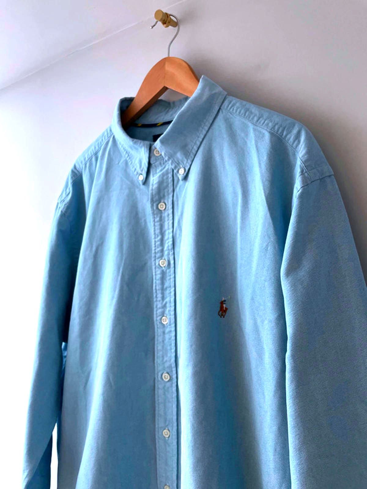 Men’s Ralph Lauren Classic Fit Oxford Chambray Shirt In Blue - XXLarge - 2715