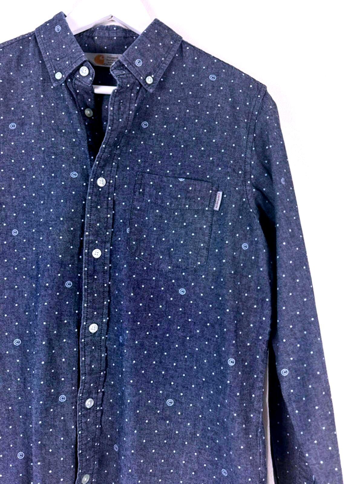 Men’s Carhartt Long Sleeve Oxford Chambray Shirt - Medium -1413