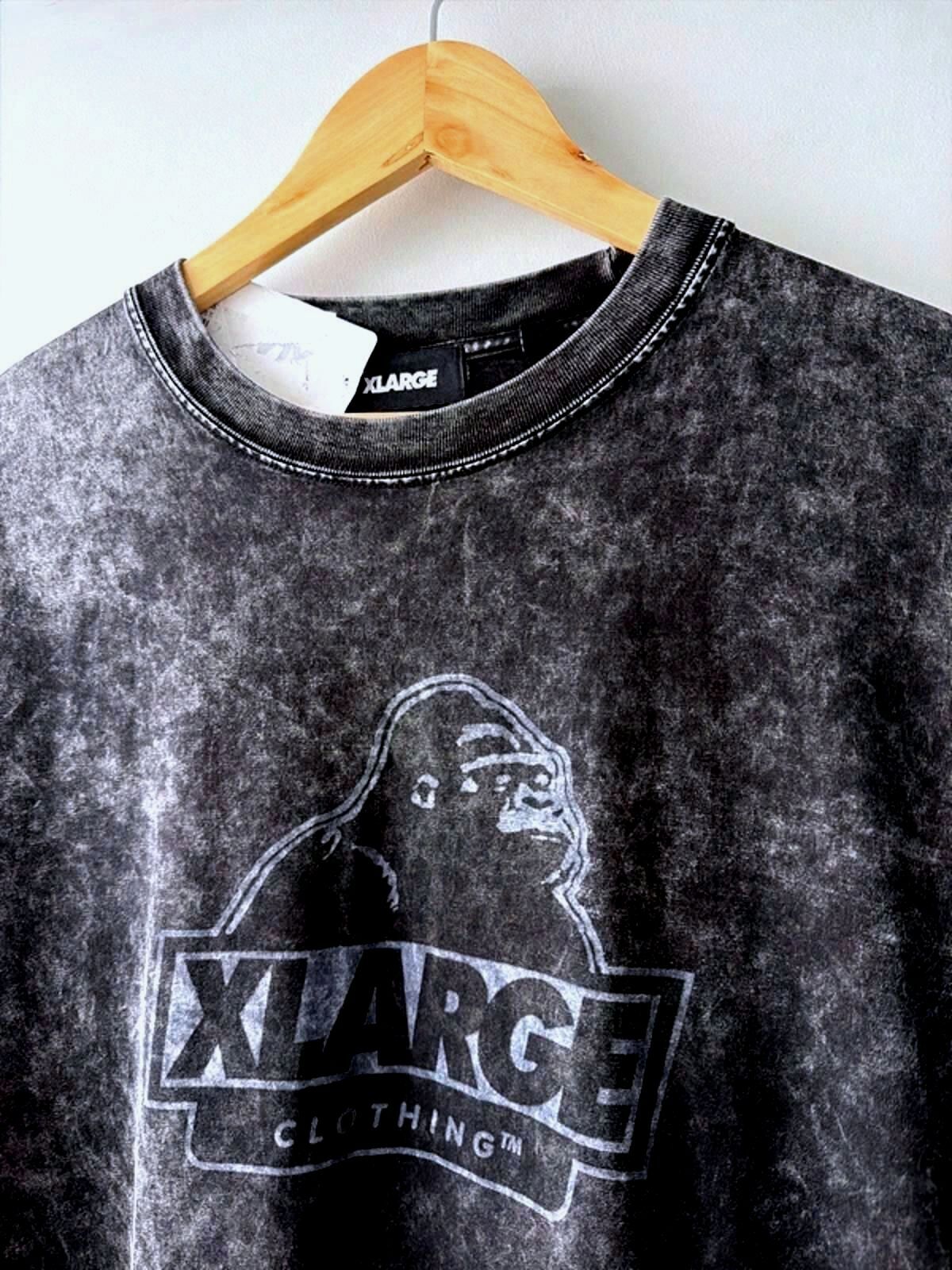 Men’s XLarge Oversized Fit Acid Wash T-shirt In Black - Mediim - 3202