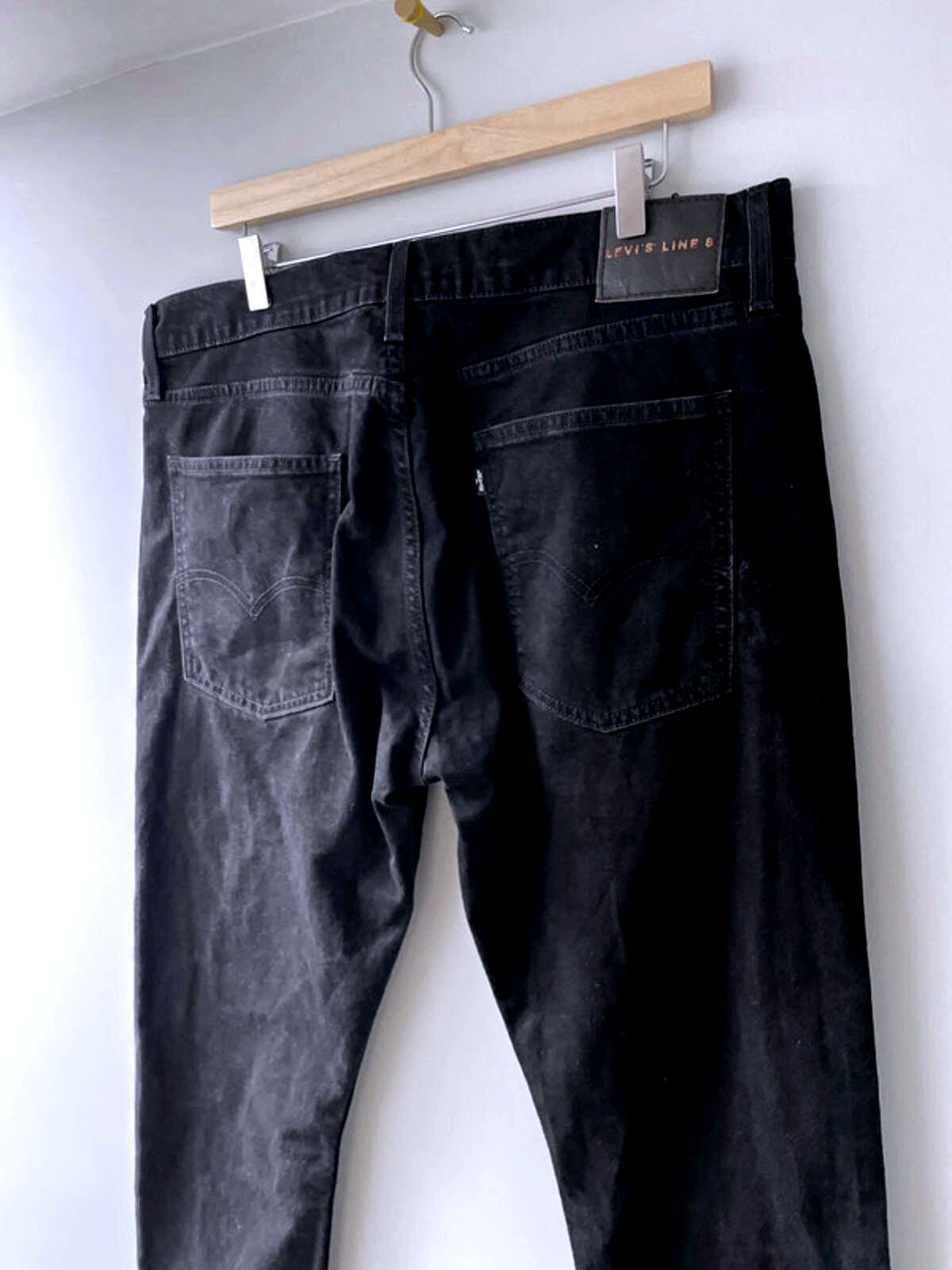 Men’s Levi’s line 8 Straight Leg Premium Range Jeans In Black - W36 / L32 - 1875