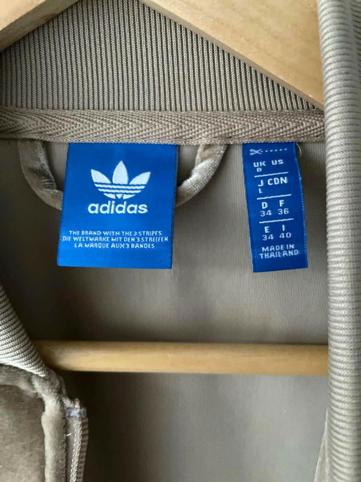Women’s Adidas Limited Edition Firebird Track Jacket In Velour - UK8 -2522