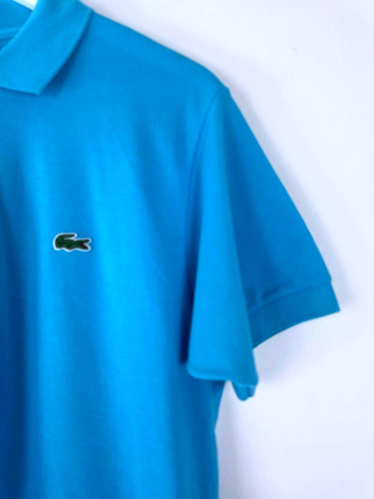 Men’s Lacoste Premium Polo Top In Blue - Medium - 1358