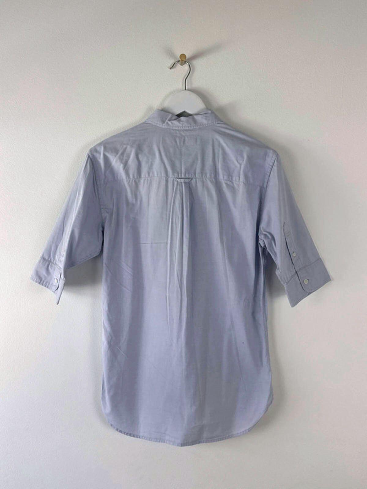 Men’s Allsaints Short Sleeve Chambray Shirt In Blue - XSmall -1341