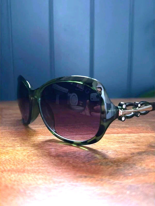 Women’s Dolce & Gabbana Round Frame Tortoise Shell Sunglasses In Green - 3352