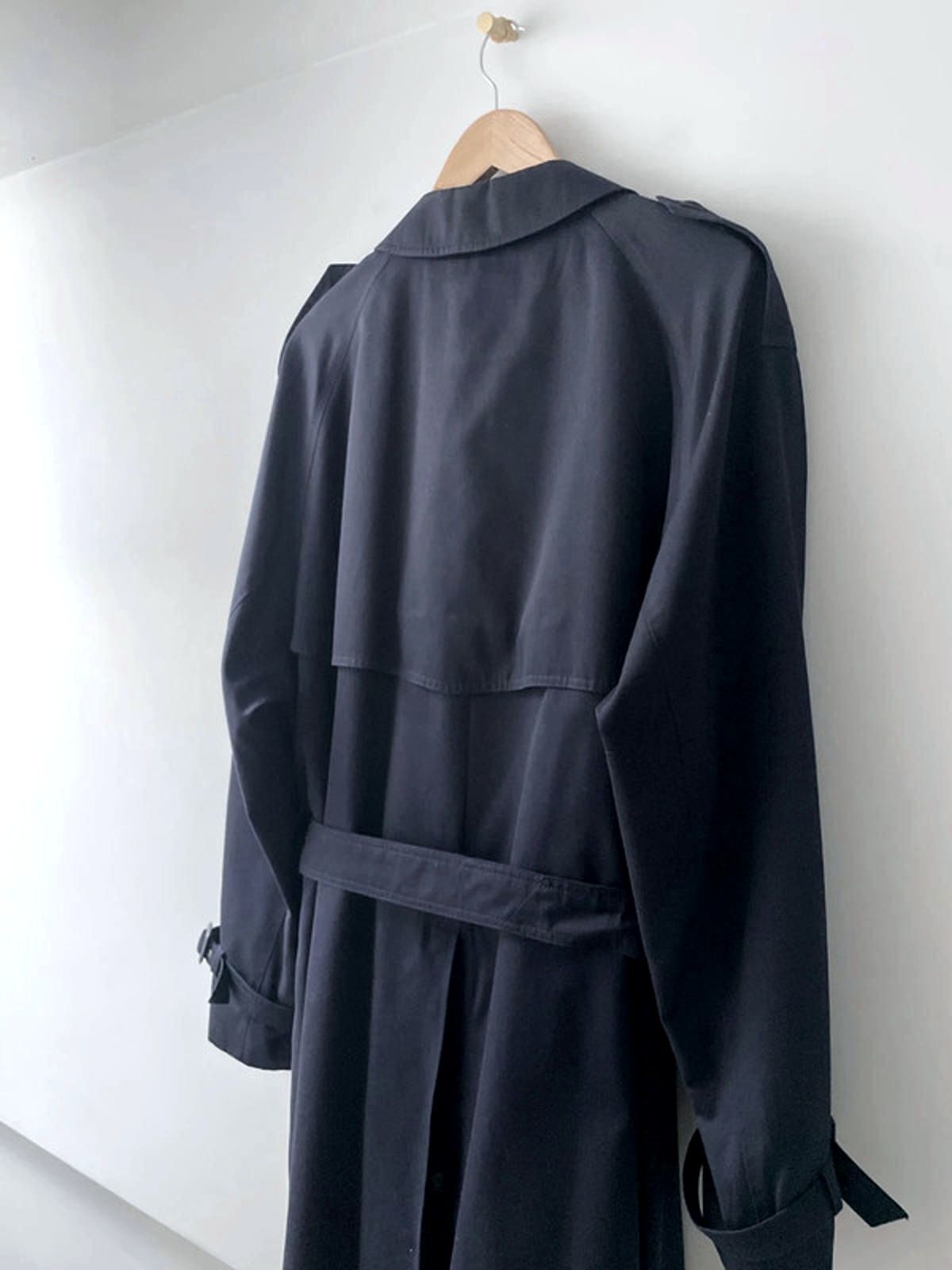 Men’s Baracuta Premium Belted Trench Coat In Navy Blue - Xlarge - 2650