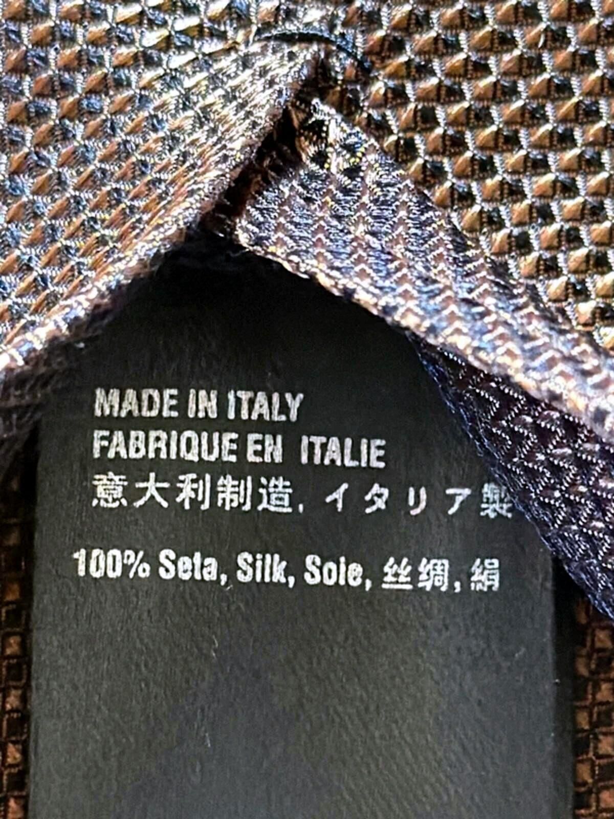 Dsquared2 Premium 100% Silk Tie Made In Italy In Brown - 3330