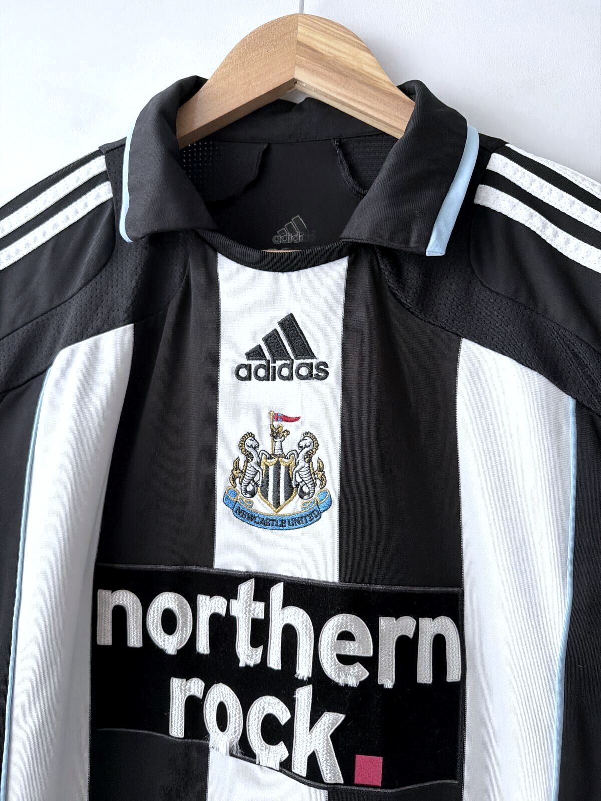 Men’s Newcastle 2007-09 Adidas Home Football Shirt Top - Medium - 3505