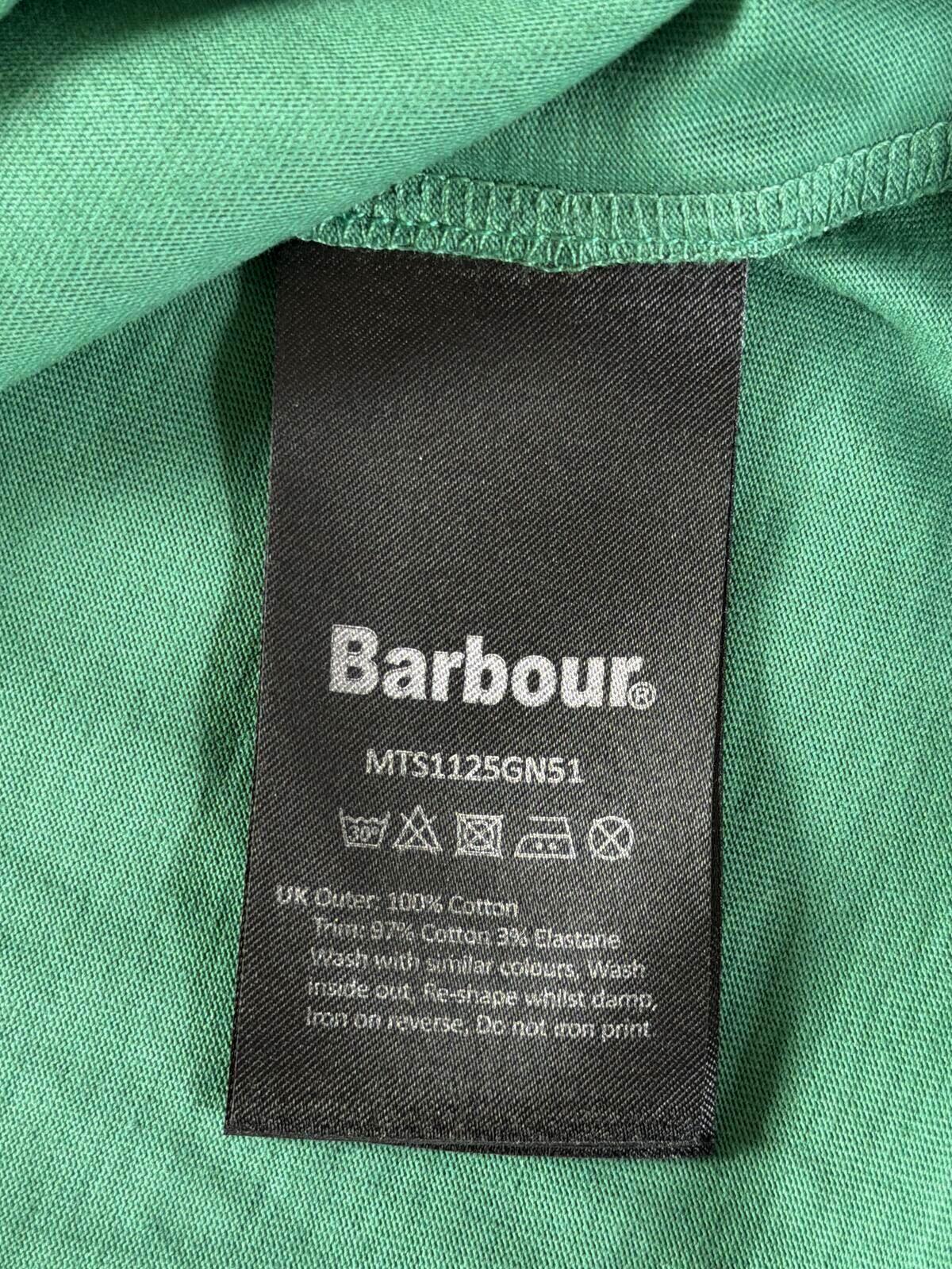 Mens Barbour x Noah Green Duck Graphic T-Shirt In Green - Small - 3501