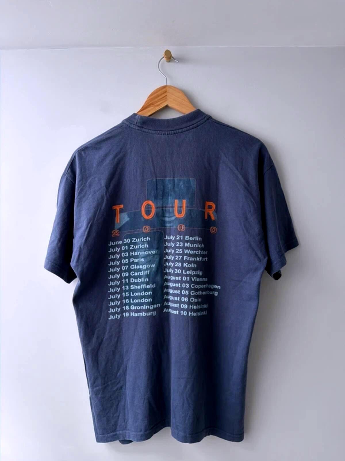 Tina Turner Vintage 2000 Tour T-shirt In Navy - Medium - 3354