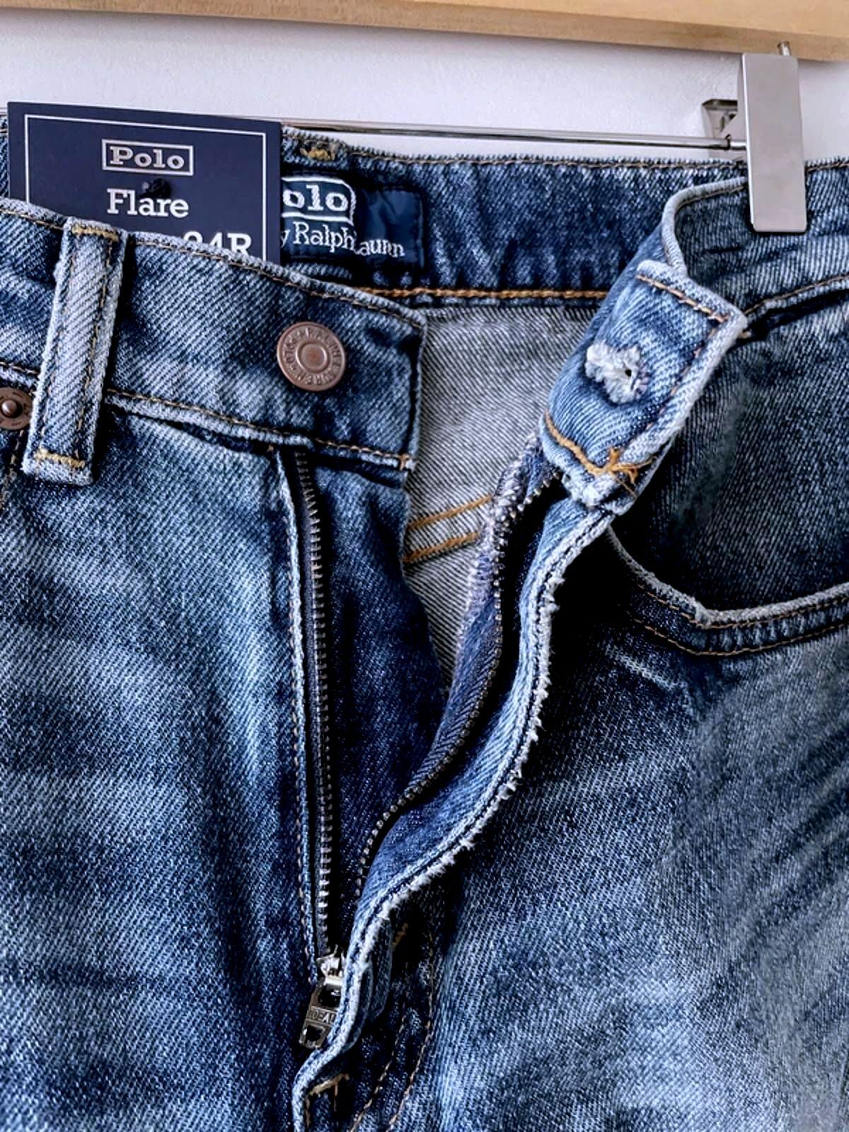 Women’s Ralph Lauren Regular Fit Flared Jeans In Navy Blue - W24/L34 - 3075