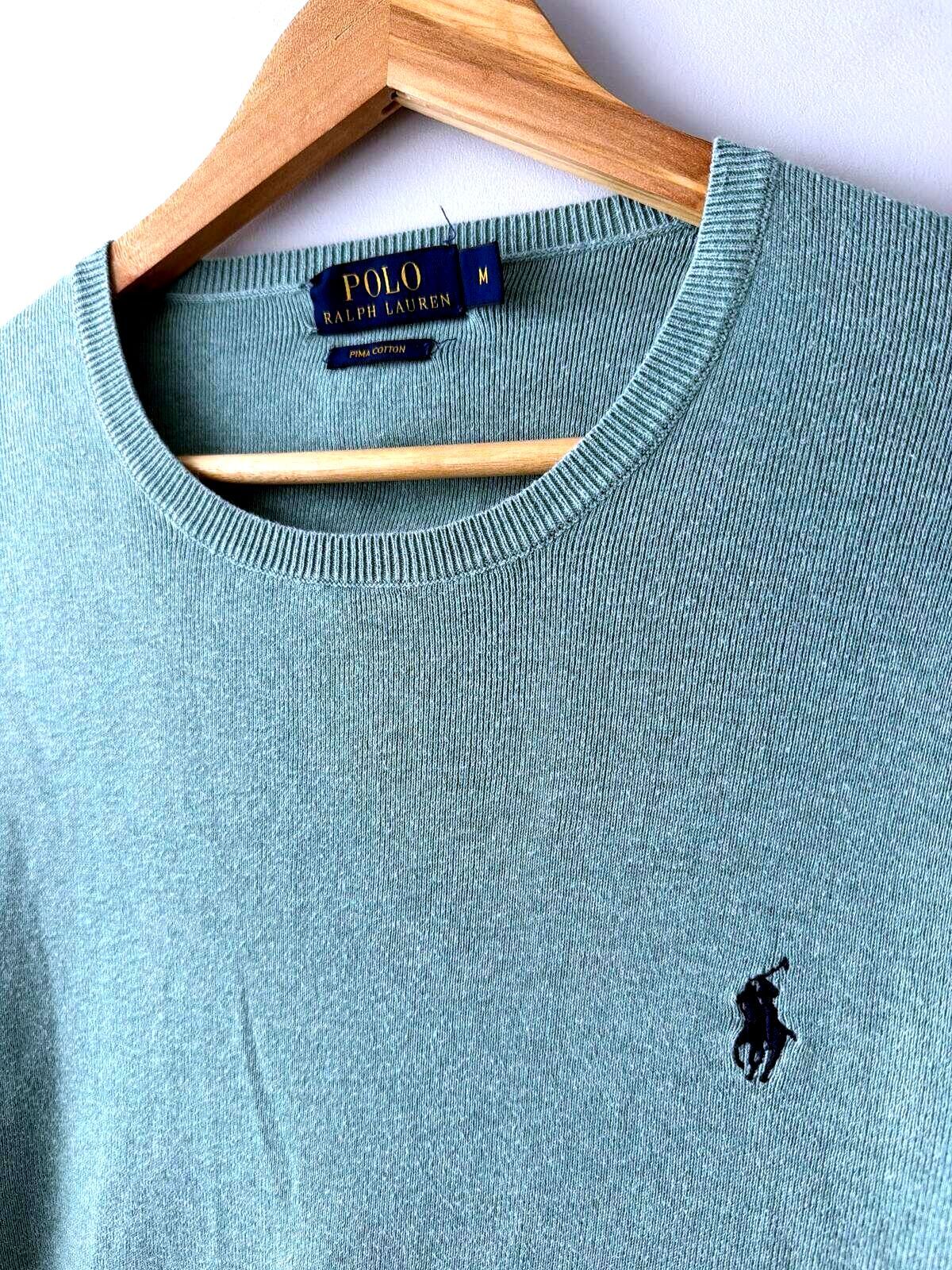 Men’s Ralph Lauren Pima Cotton Crew Neck Jumper Top - medium - 3511