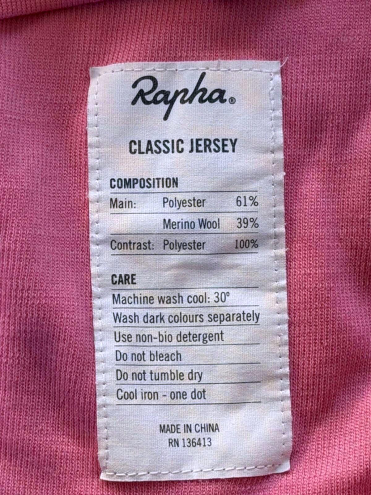 Men’s Rapha Premium Merino Wool Cycling Jersey Top In  - Medium - 3420