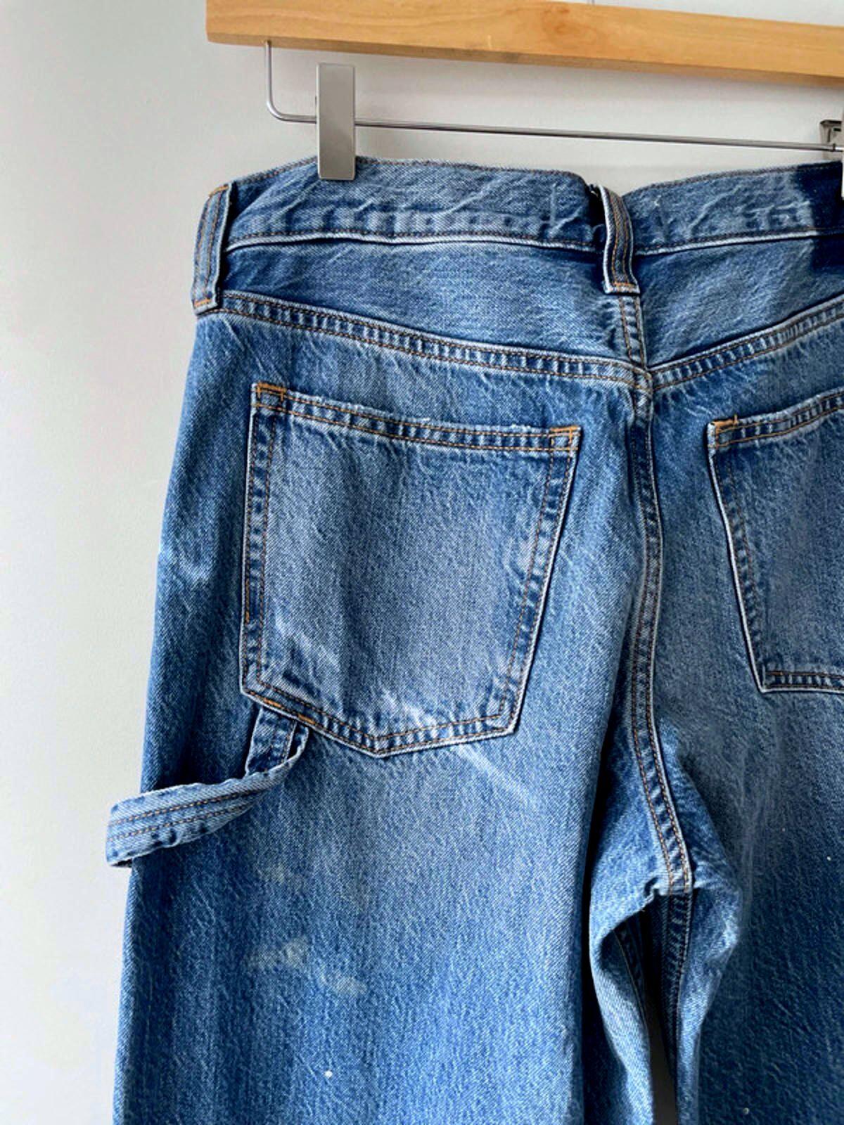 Women’s Abercrombie & Fitch Baggy Fit Cargo Jeans In Navy - W26/L30 - 2251