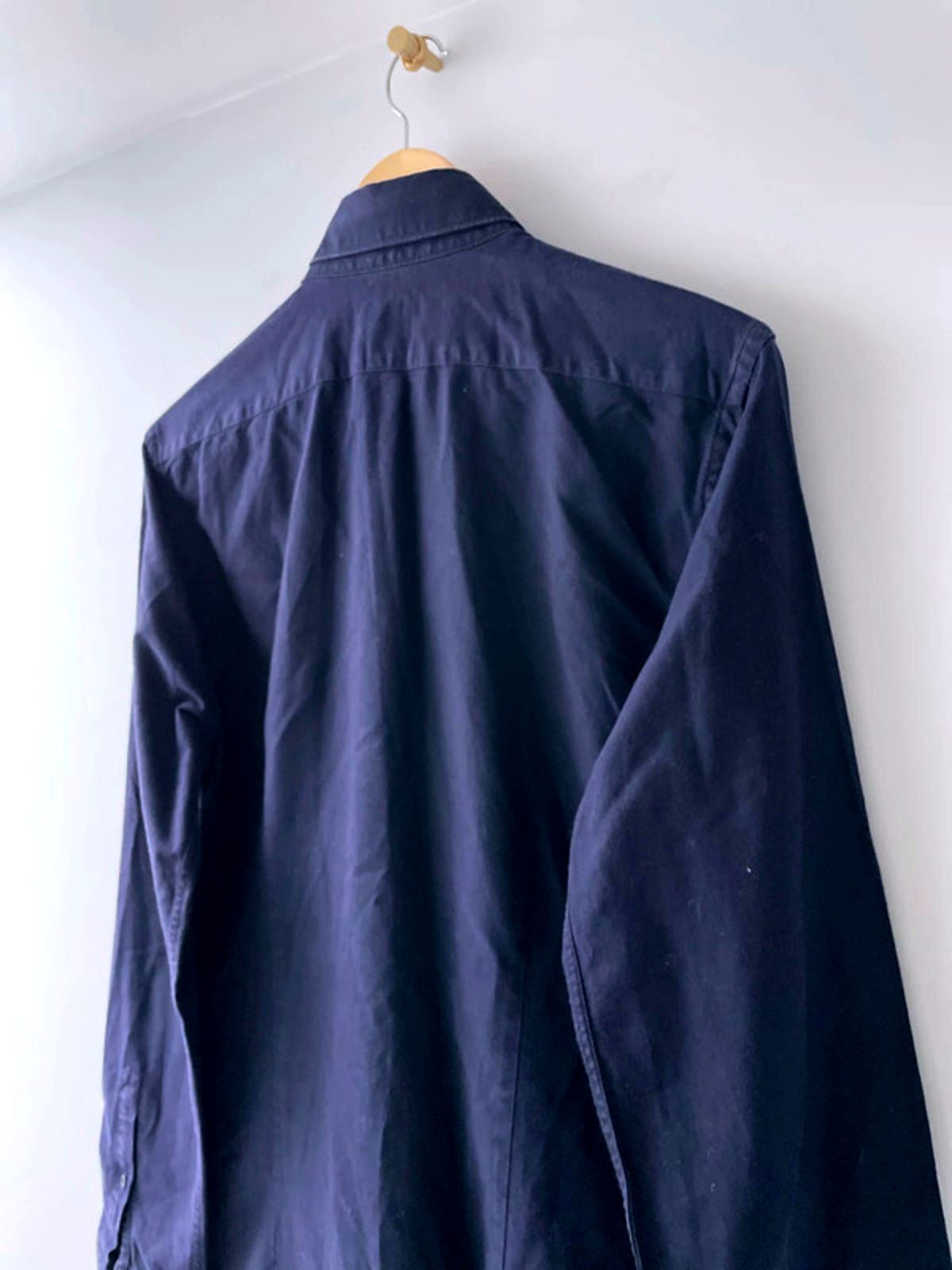 Men’s Reiss Slim Fit Long Sleeve Shirt In Navy - Medium - 2751