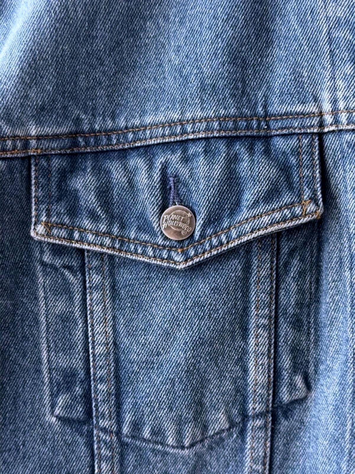 Men’s Planet Hollywood 90's Vintage Oversized Fit Denim Jacket In Navy - Large - 3384