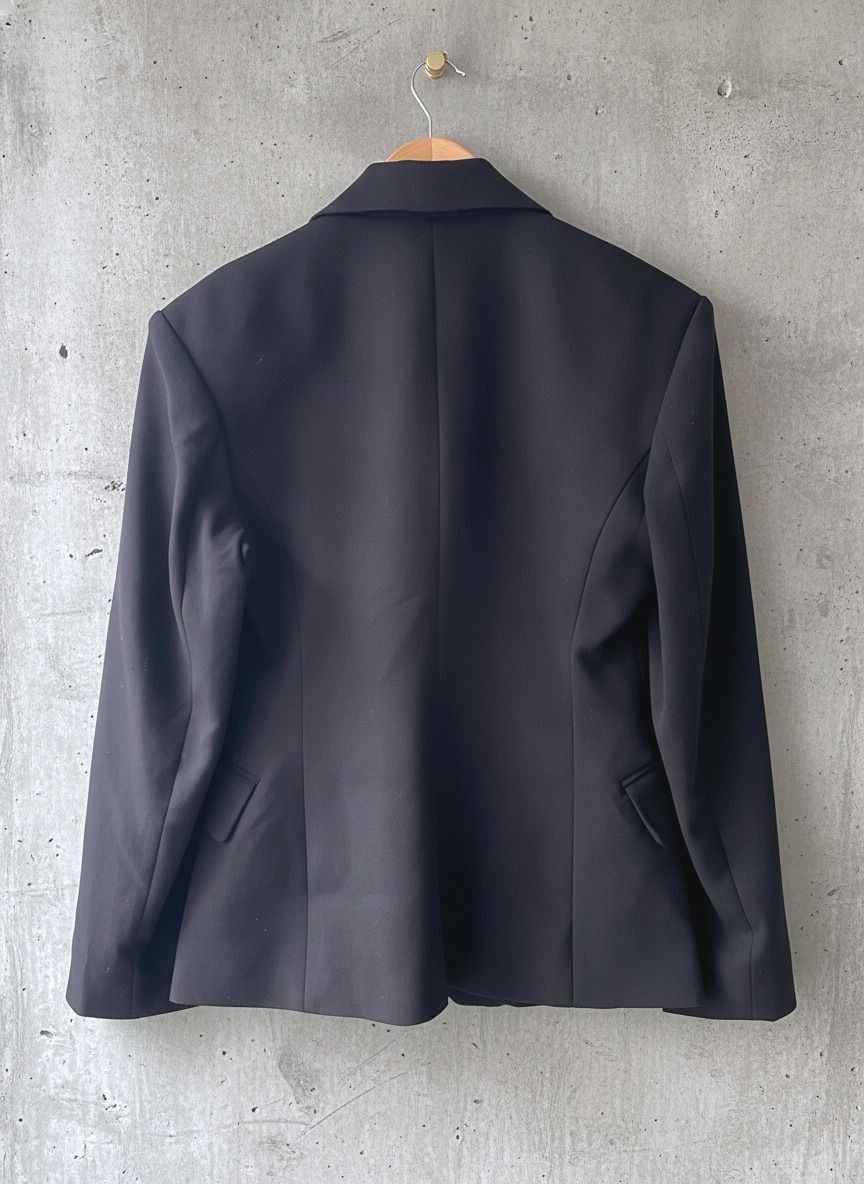 Women’s Weekday Double Breasted Blazer Jacket in Black - Small - 2983