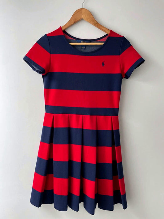 Women’s Ralph Lauren Stripped Jersey Tennis Dress - UK10 - 1967
