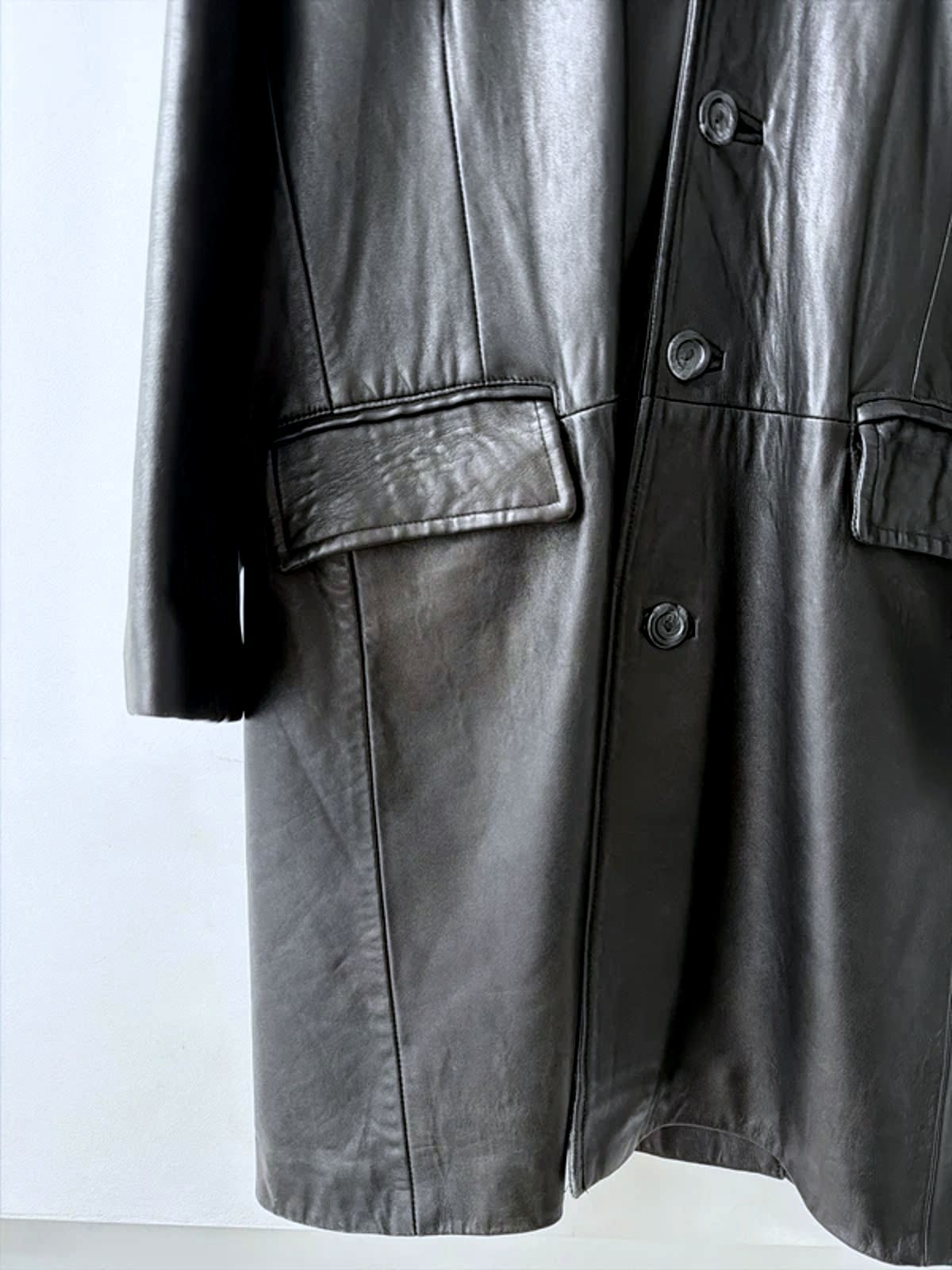 Men's Premium Leather Made In England Jacket Coat In Black  - XLarge - 3307