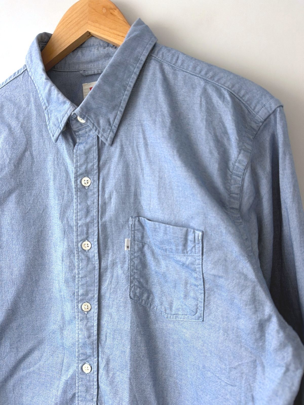 Men’s Levi's Oxford Chambray Shirt In Light Blue - Large - 3776