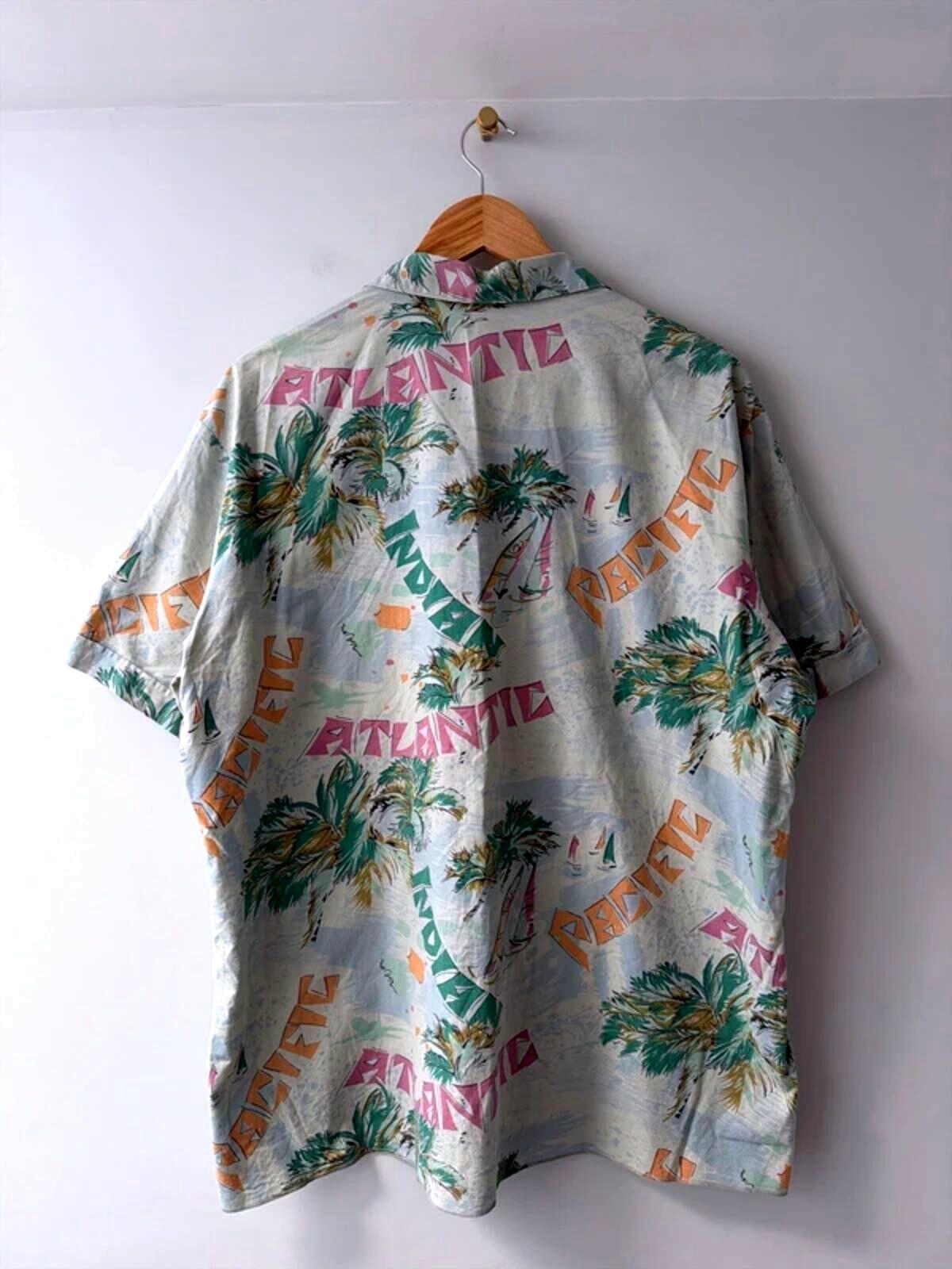 Men’s Vintage pacific print revere collar shirt - xlarge - 3416