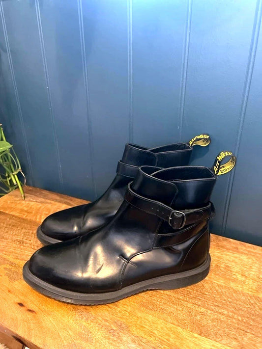 Women’s Dr Martens Teresa Leather Ankle Chelsea Boots In Black - UK8 - 3080