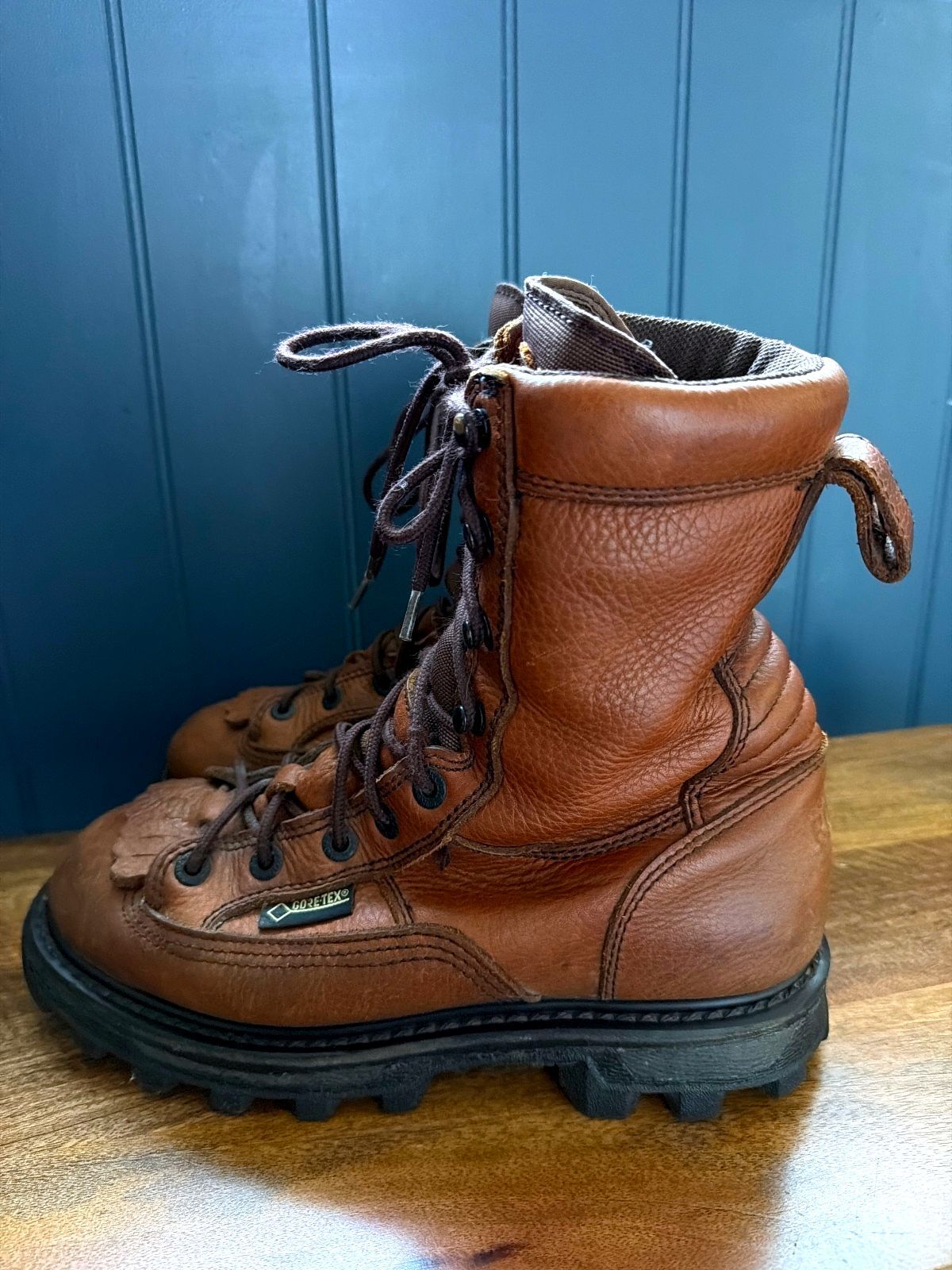 Men’s Rocky Bearclaw Gore-Tex Premium Leather Lace-Up Boots In Tan - Uk7 - 3818