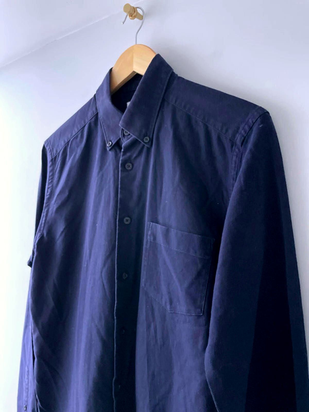 Men’s Reiss Slim Fit Long Sleeve Shirt In Navy - Medium - 2751