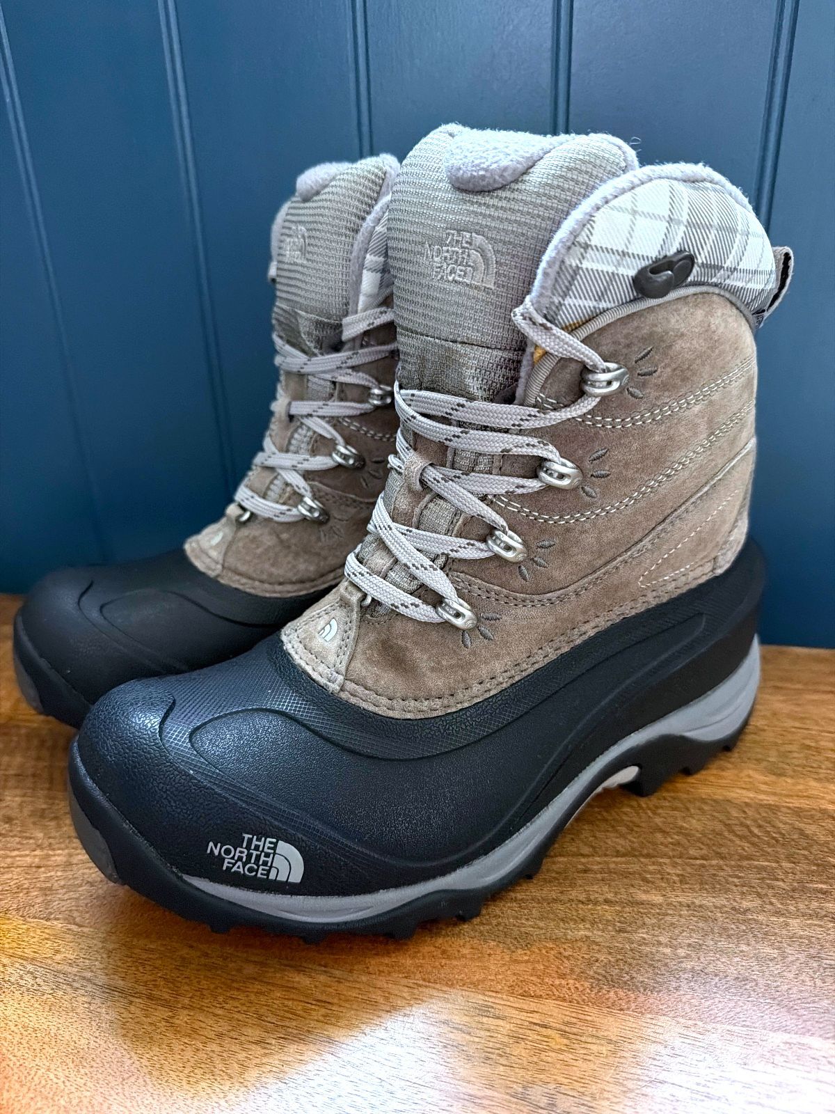 Women’s The North Face Chilkat Waterproof Lace-up Boots In Grey - Uk6 - 3823
