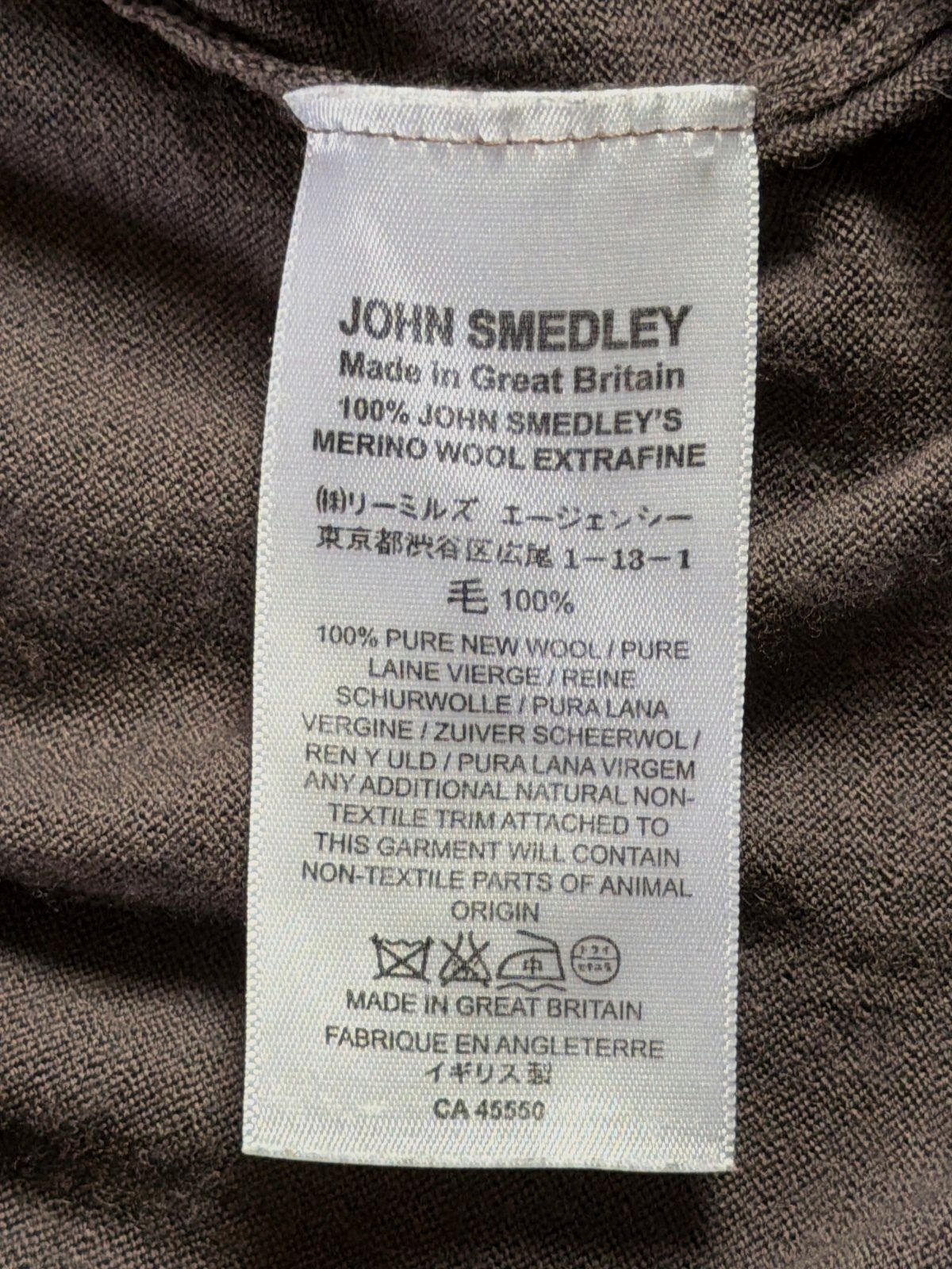Men’s John Smedley 100% Merino Wool Knitted Polo Top In Purple - Medium - 3810