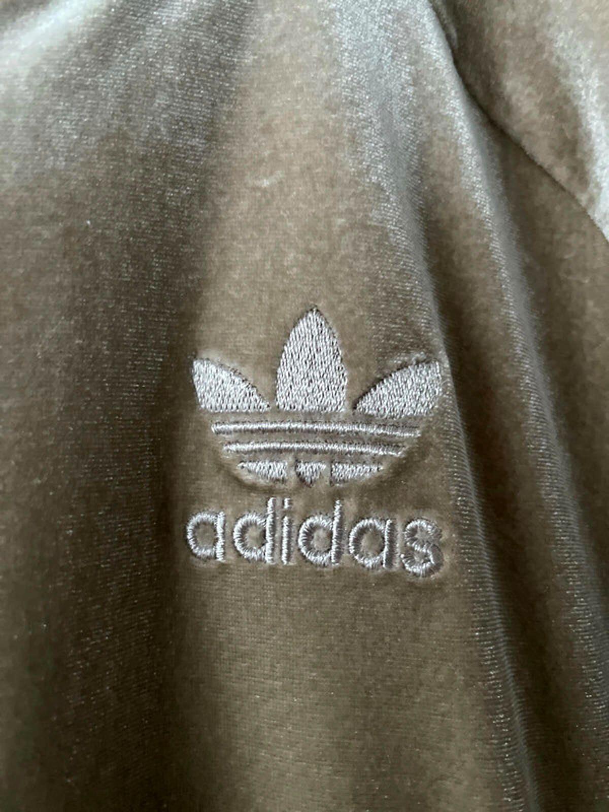 Women’s Adidas Limited Edition Firebird Track Jacket In Velour - UK8 -2522