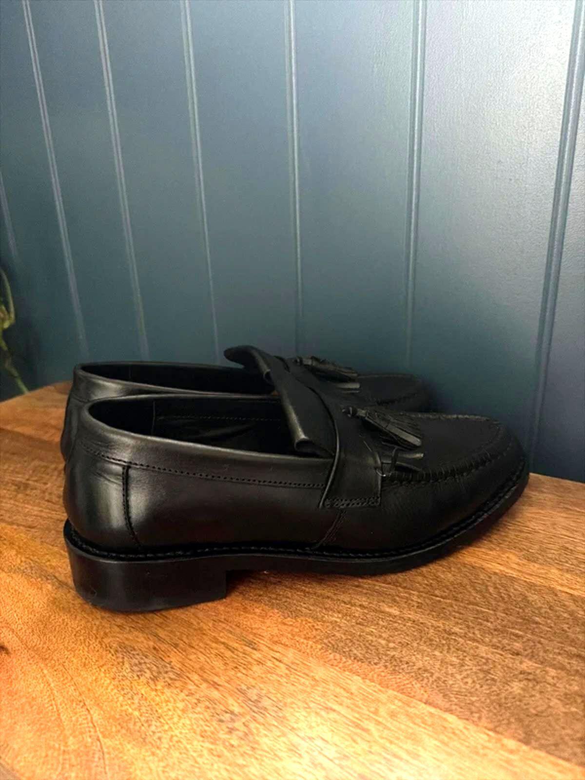 Women’s Samuel Windsor Premium Leather Tassel Loafers In Black - Uk6.5 - 3297