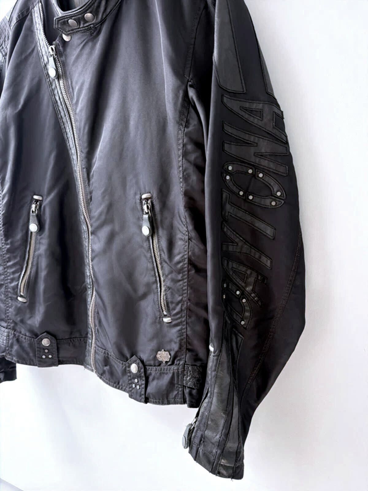 Mens Diesel FLA Speed King Daytona Vintage Biker Jacket In Black - Large - 3550