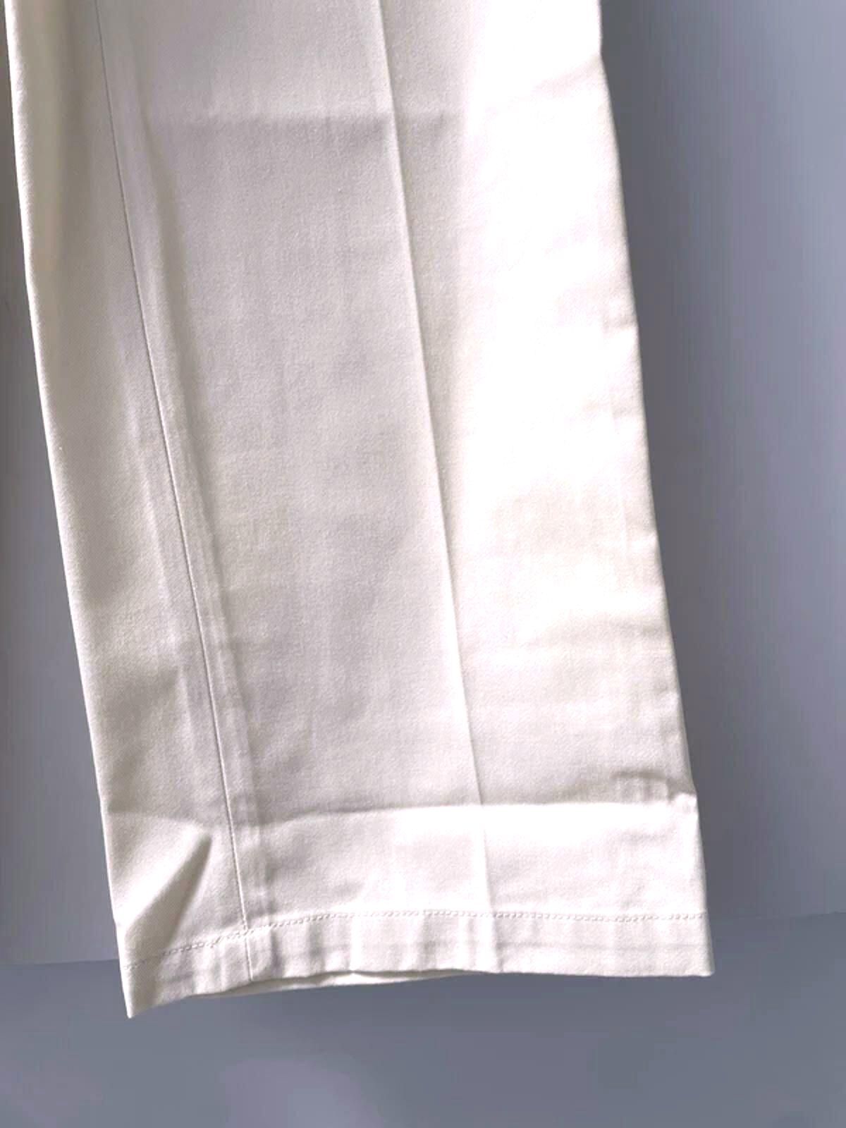 Women’s Dickies Wide Leg Chino Trousers In Cream - W24/L32 - 3006