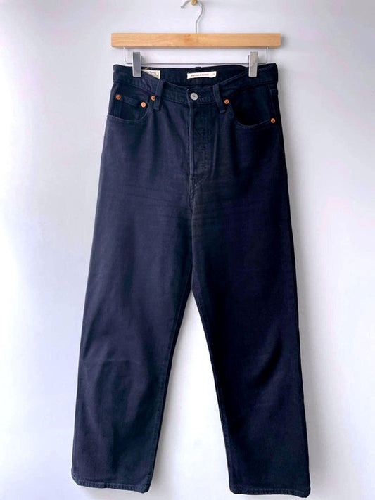 Women’s Levi’s Ribcage Straight High Waisted Fit Black Jeans - W26/L27 -1848