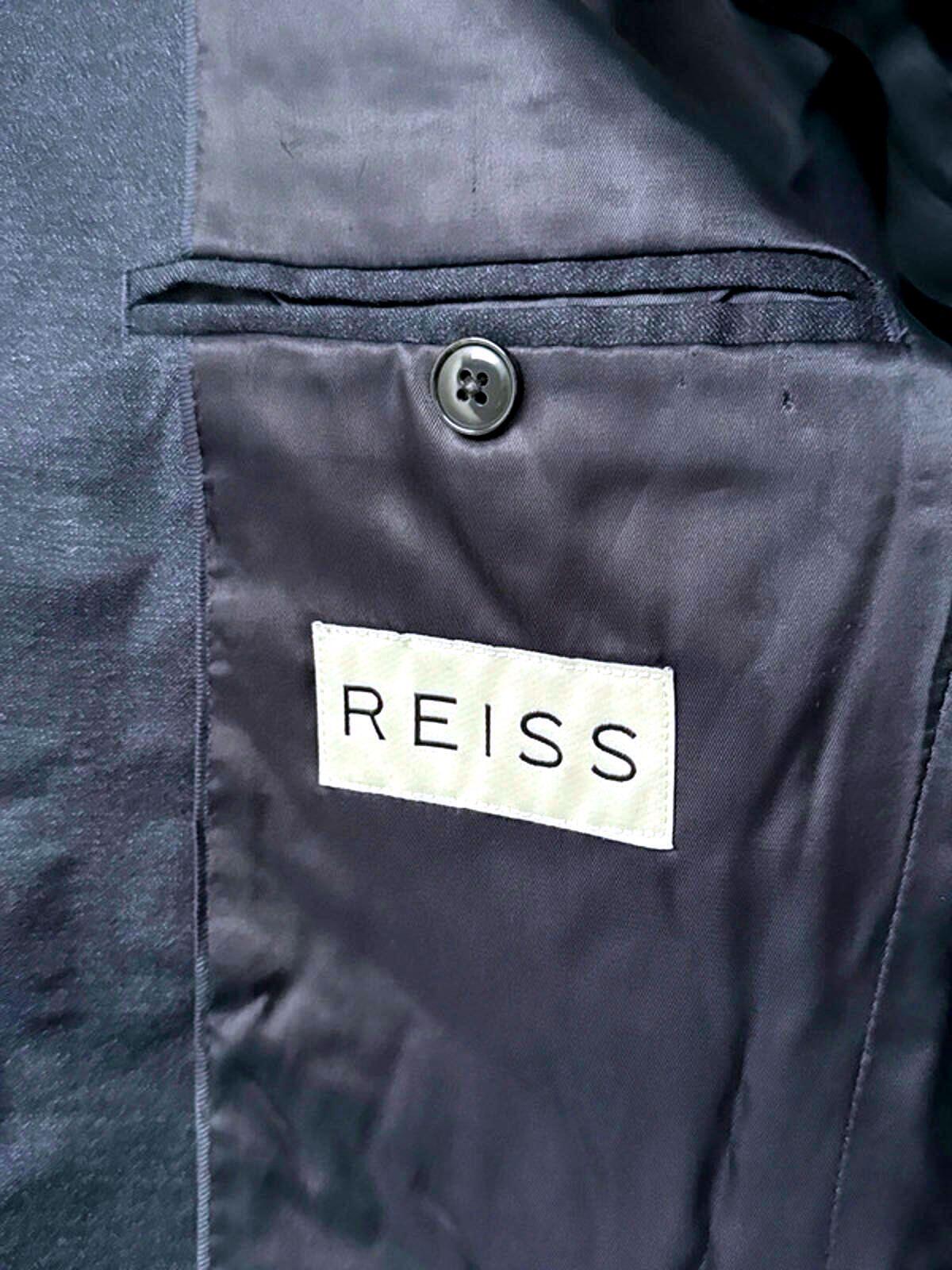 Men’s Reiss Double Button Wool Blend Blazer Jacket In Navy - Small - 0660