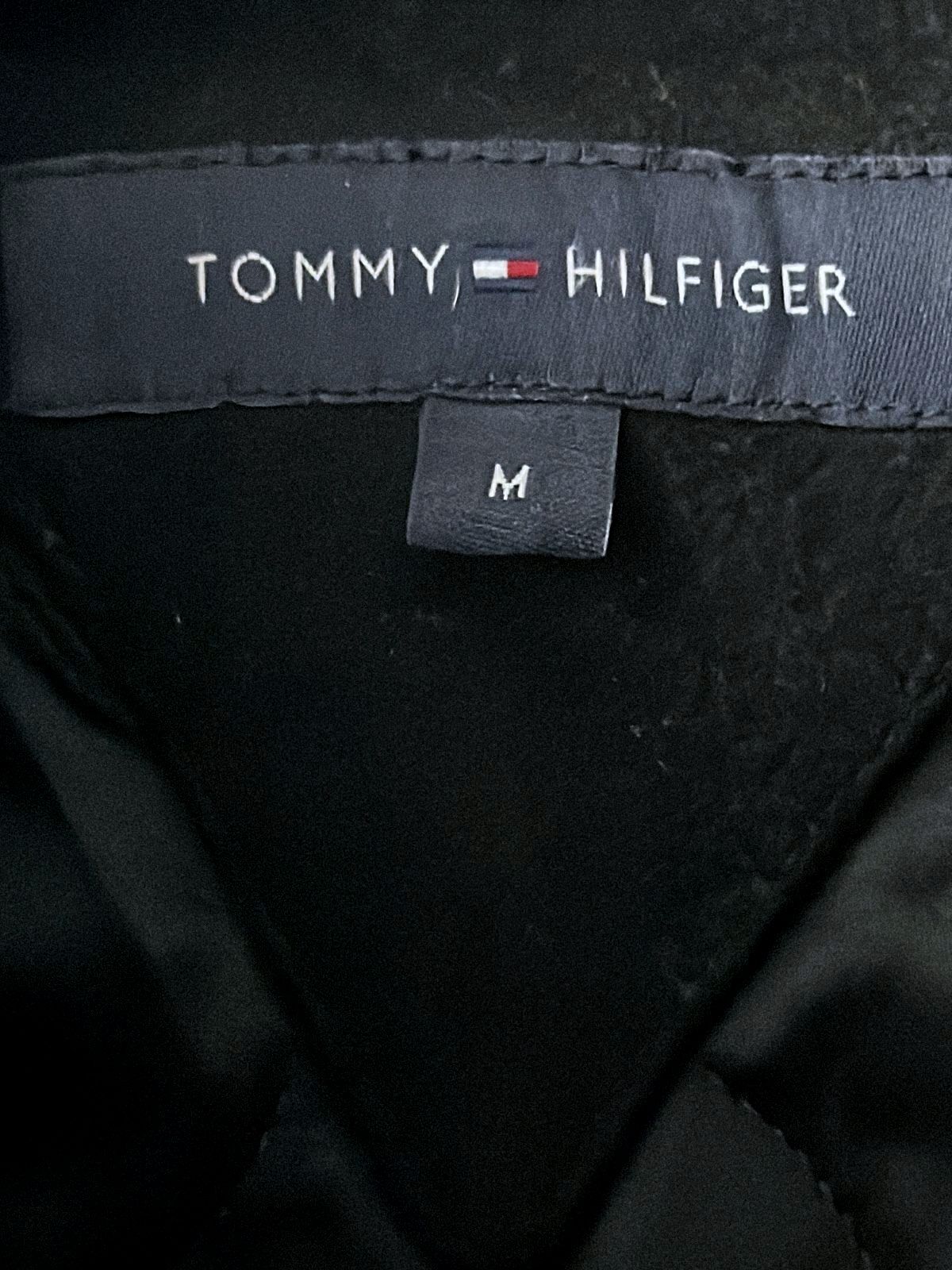Men’s Tommy Hilfiger Wool Double Breasted Peacoat Jacket In Black - Medium -3805