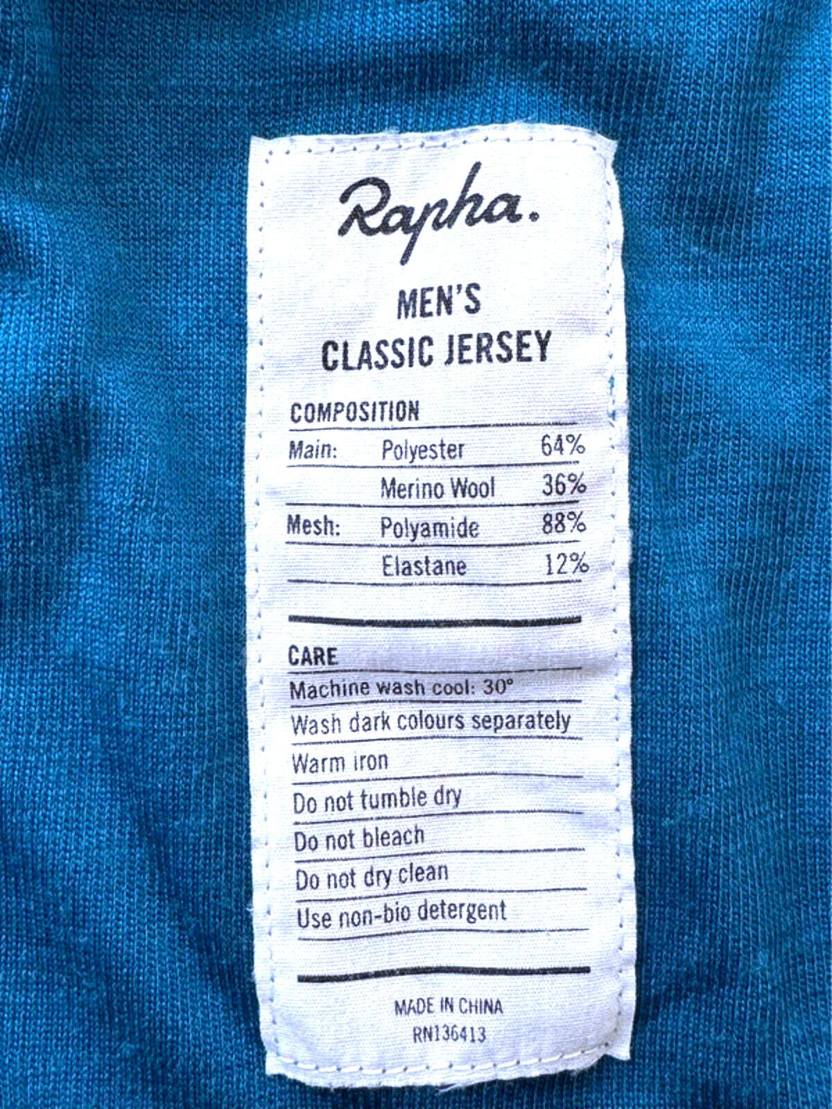Men’s Rapha Classic Cycling Jersey Top In Blue - XSmall -1382