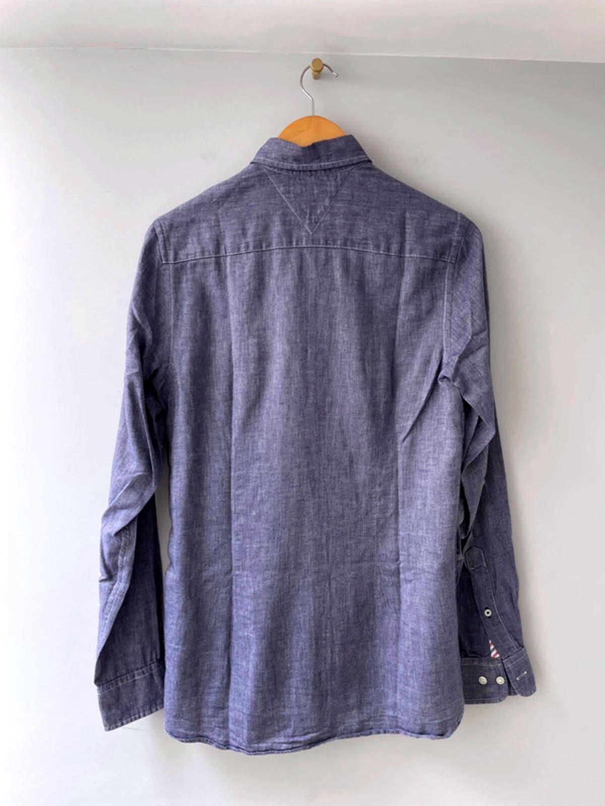 Men’s Tommy Hilfiger Premium Linen Shirt In Navy - XSmall - 1646