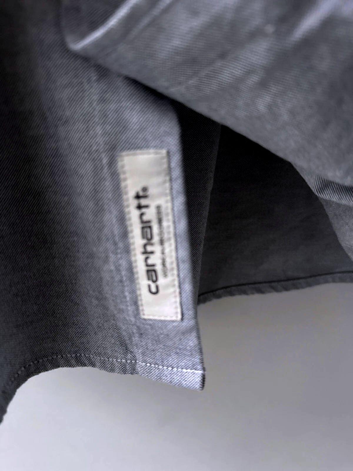 Men’s Carhartt slim fit long sleeve turner oxford shirt in blue - Medium - 0283