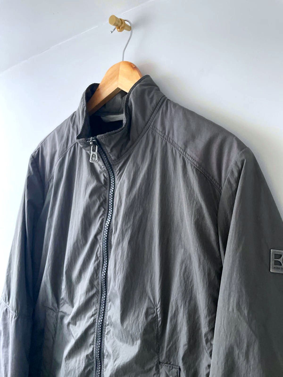 Men’s Hugo Boss Harrington Jacket Coat In Dark Grey - Medium - 2665