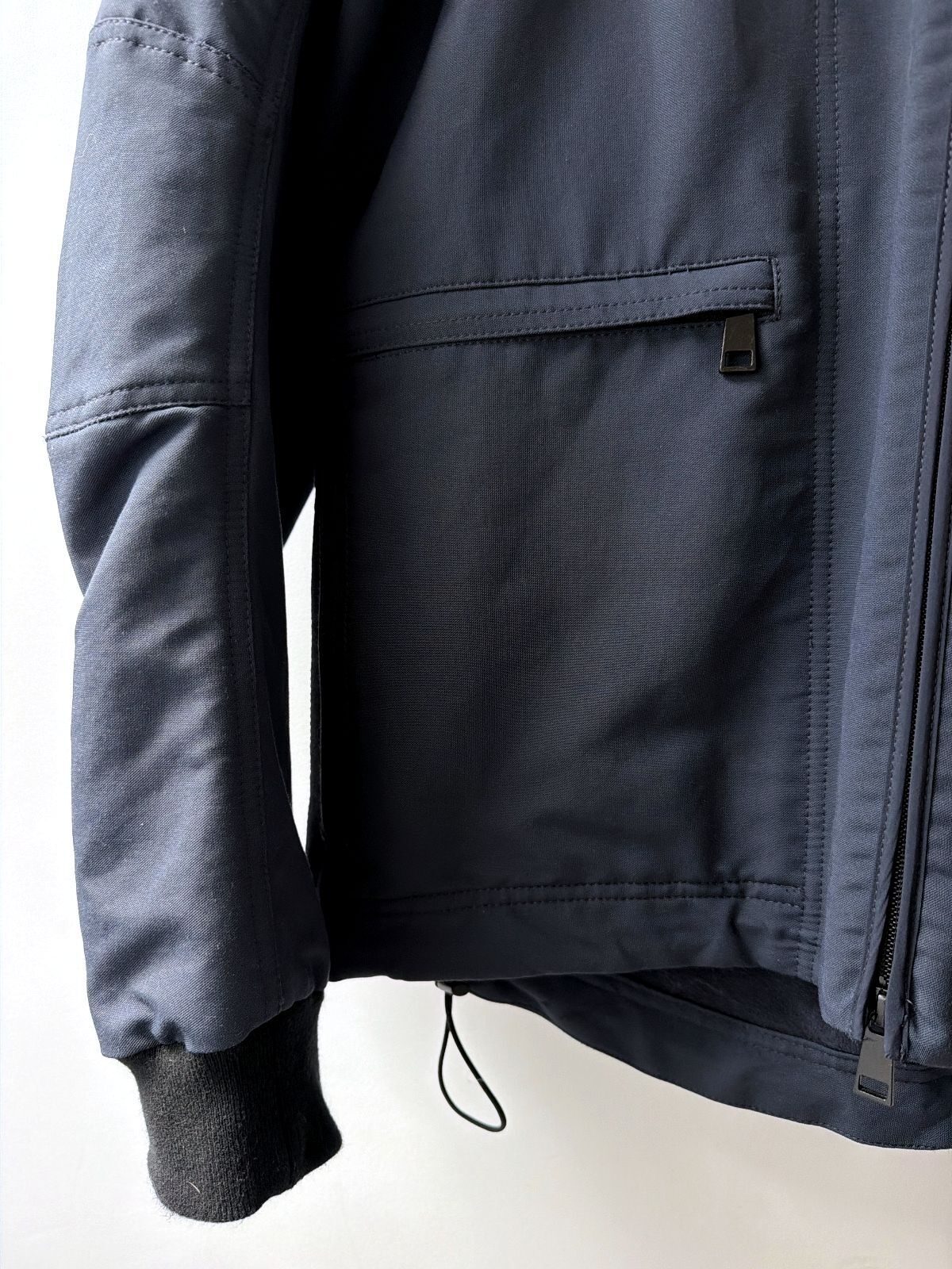 Men's Lou Dalton x Jaeger Hooded Jacket Coat In Navy - Medium - 3708