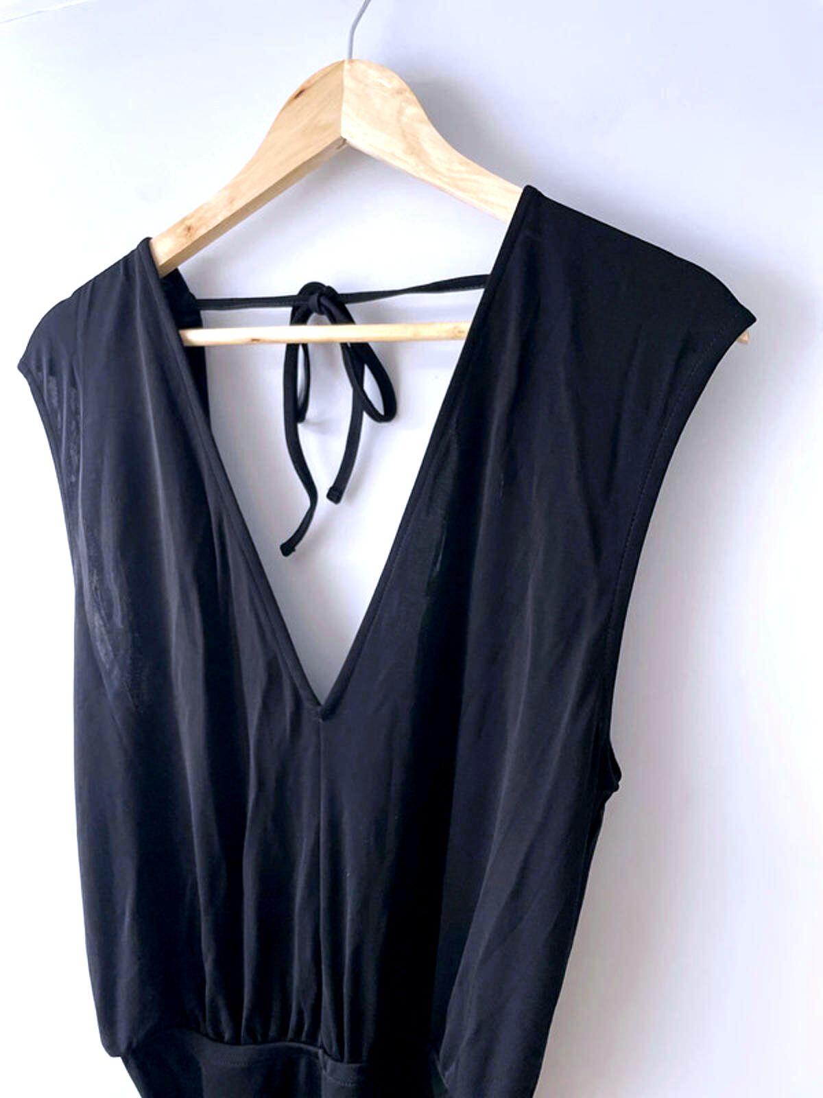 Women’s & Other Stories V-Front Sleeveless Wide Leg Jumpsuit In Black - XSmall - 1898