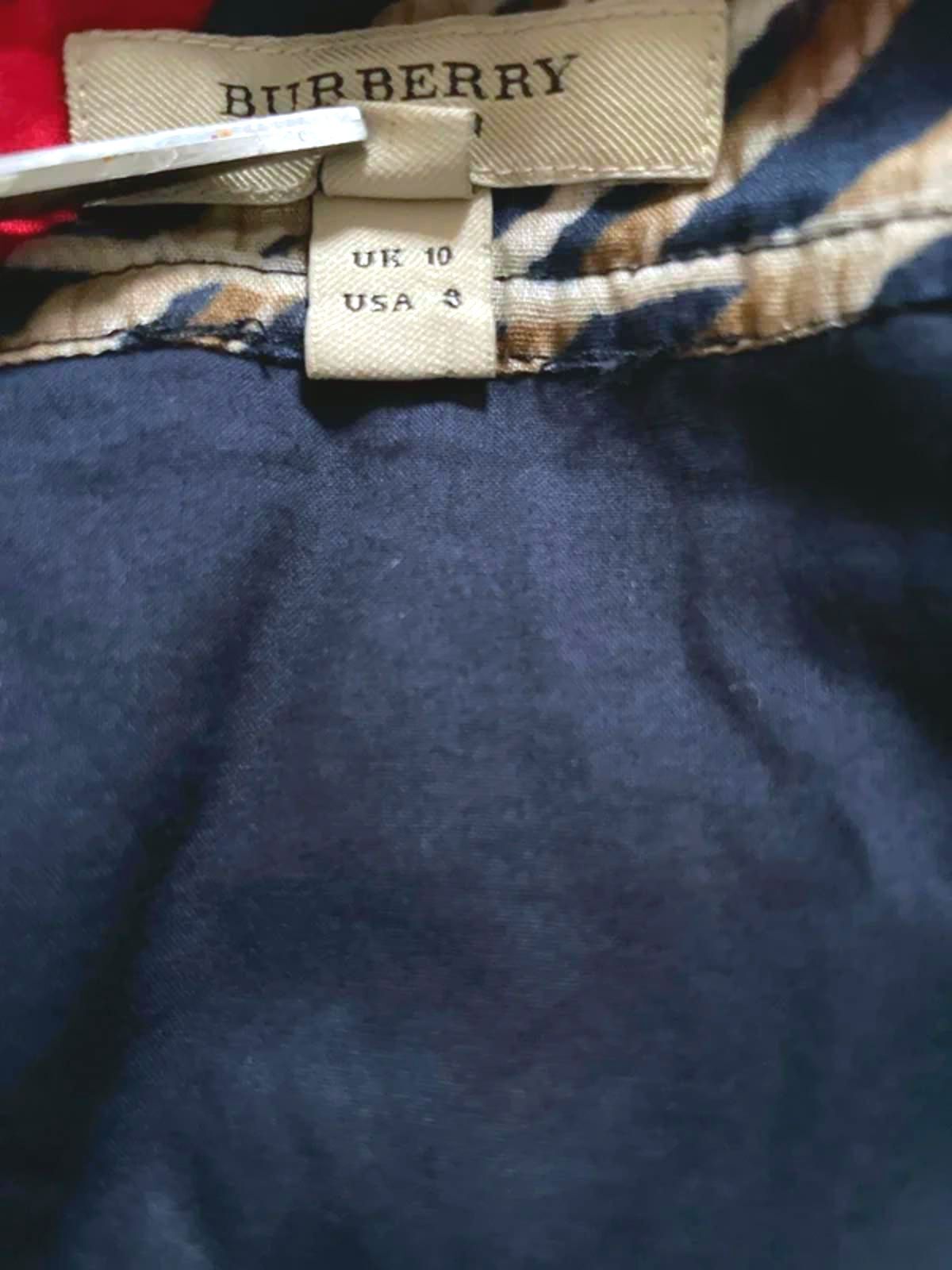 Women’s Burberry Nautical Print Dress with Side Zip in Navy/Red - UK10 - 2919