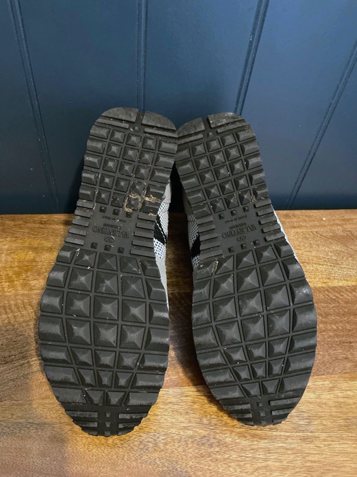 Women’s Valentino Garavani Camouflage Suede Trainers in Black/Grey - UK5 - 2656