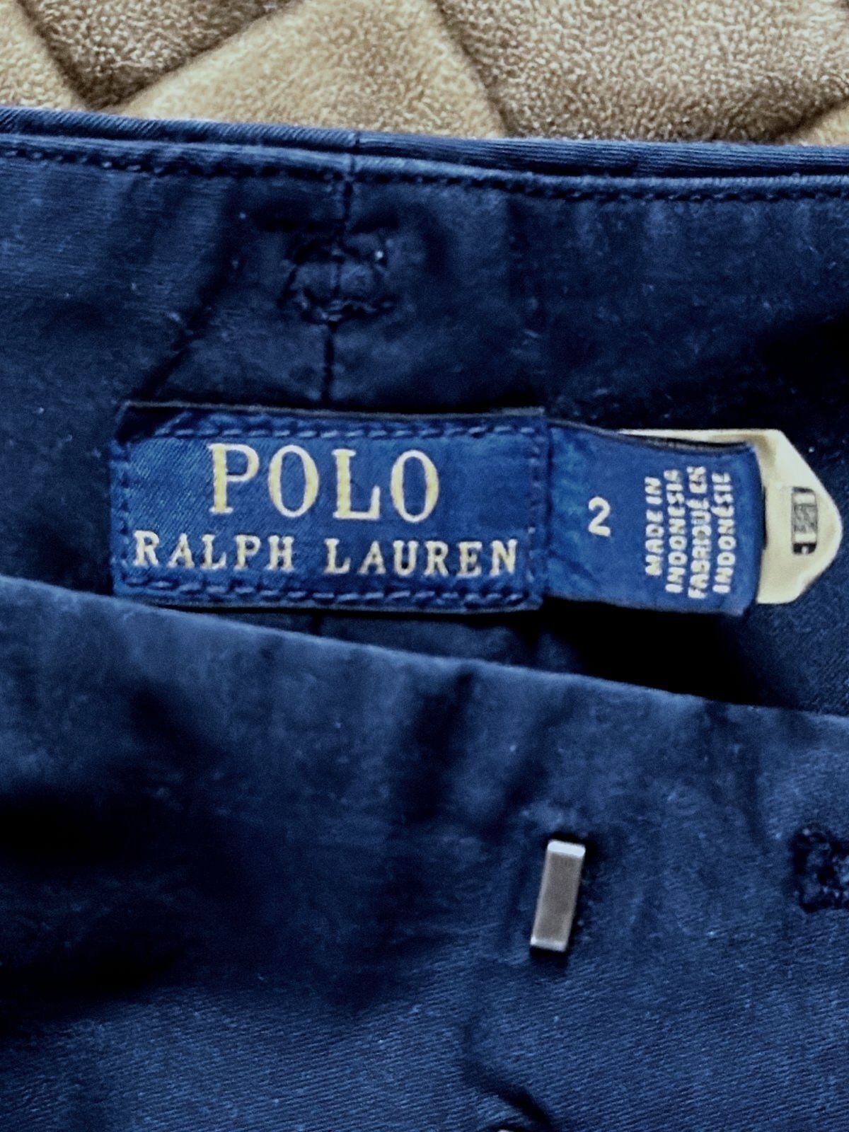 Women’s Ralph Lauren Wide leg Pleated Trousers With Belt In Navy - W29/L30 -3833