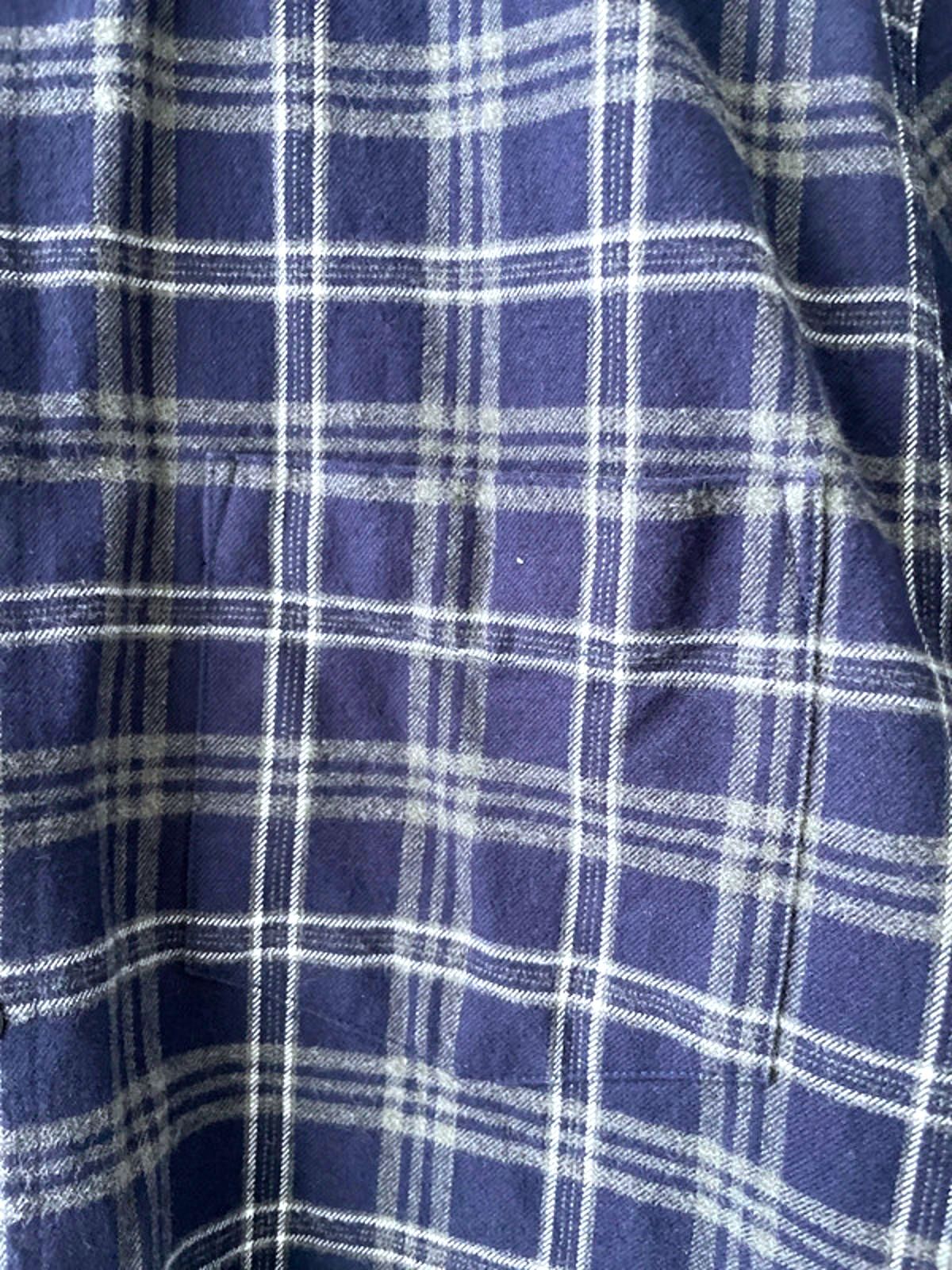 Men’s Denham Premium Brushed Cotton Check Shirt In Navy - Large - 1878