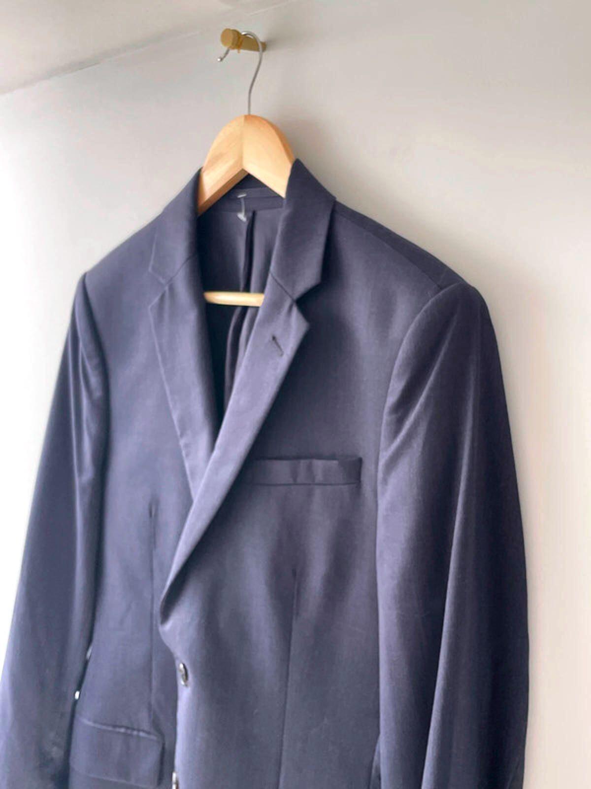 Men’s Reiss Premium Wool Double Button Blazer Jacket In Navy - Medium - 1564