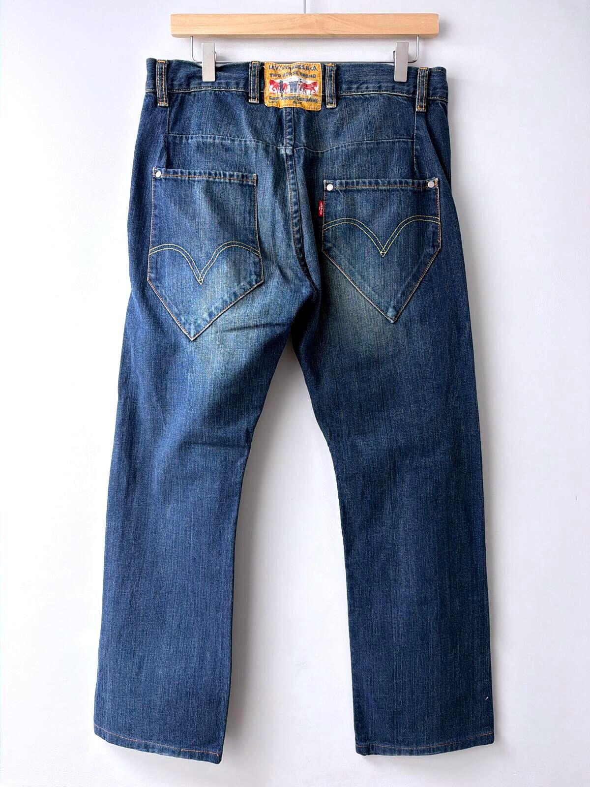 Men's Levi's Vintage Rare 90's Straight Leg Jeans In Navy  - W34/L30 - 3556
