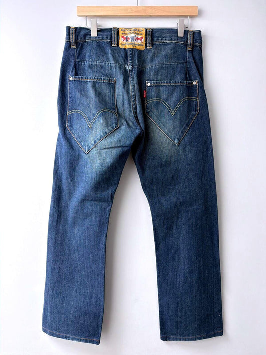 Men's Levi's Vintage Rare 90's Straight Leg Jeans In Navy  - W34/L30 - 3556