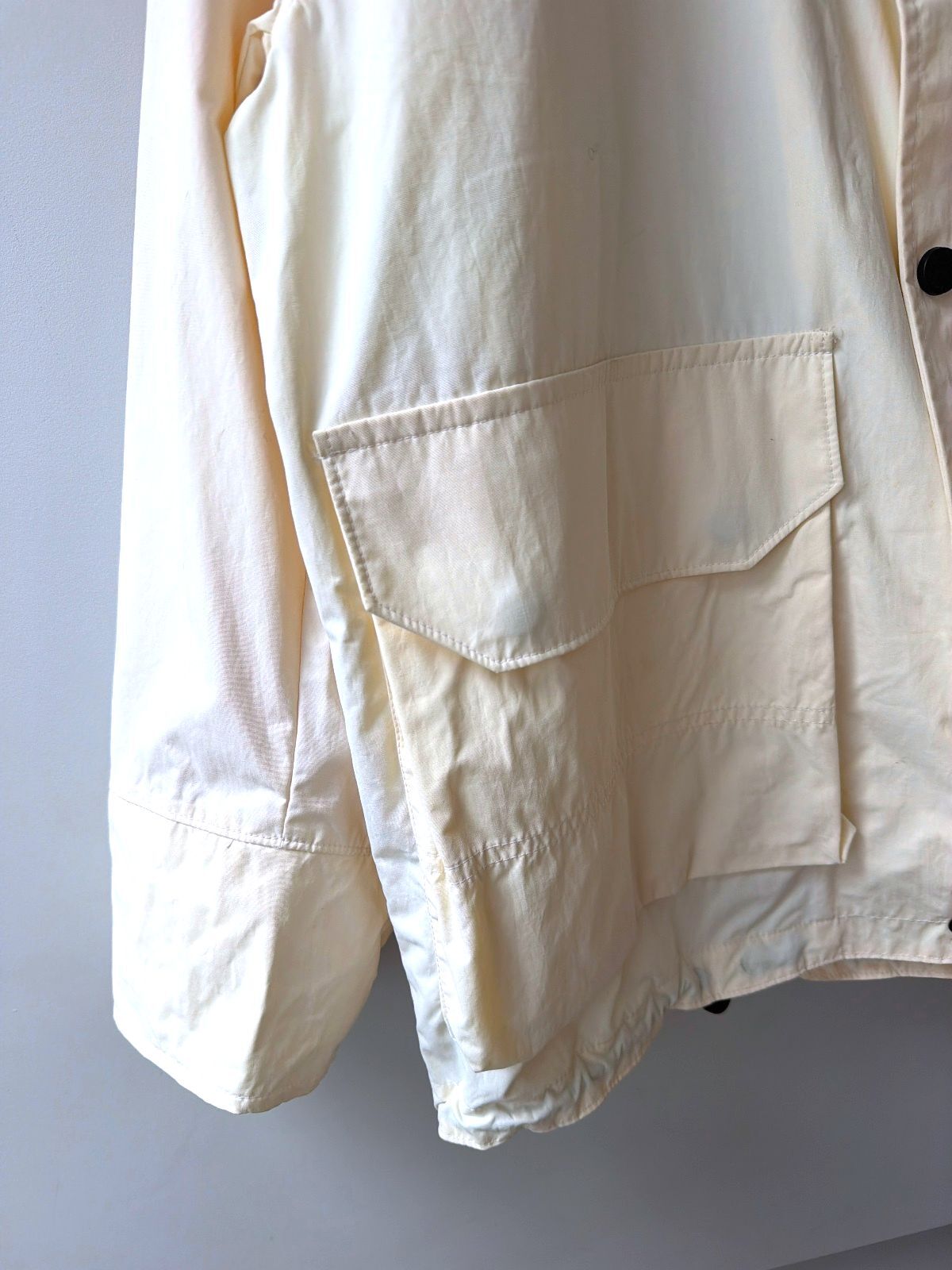 Men’s Hugo BOSS Sport Vintage Lightweight Jacket Coat In Cream - XLarge - 3667